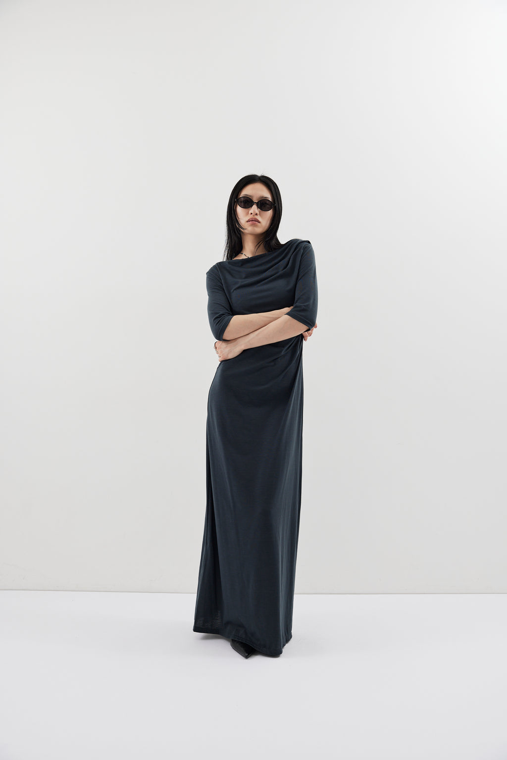 Draped design dress