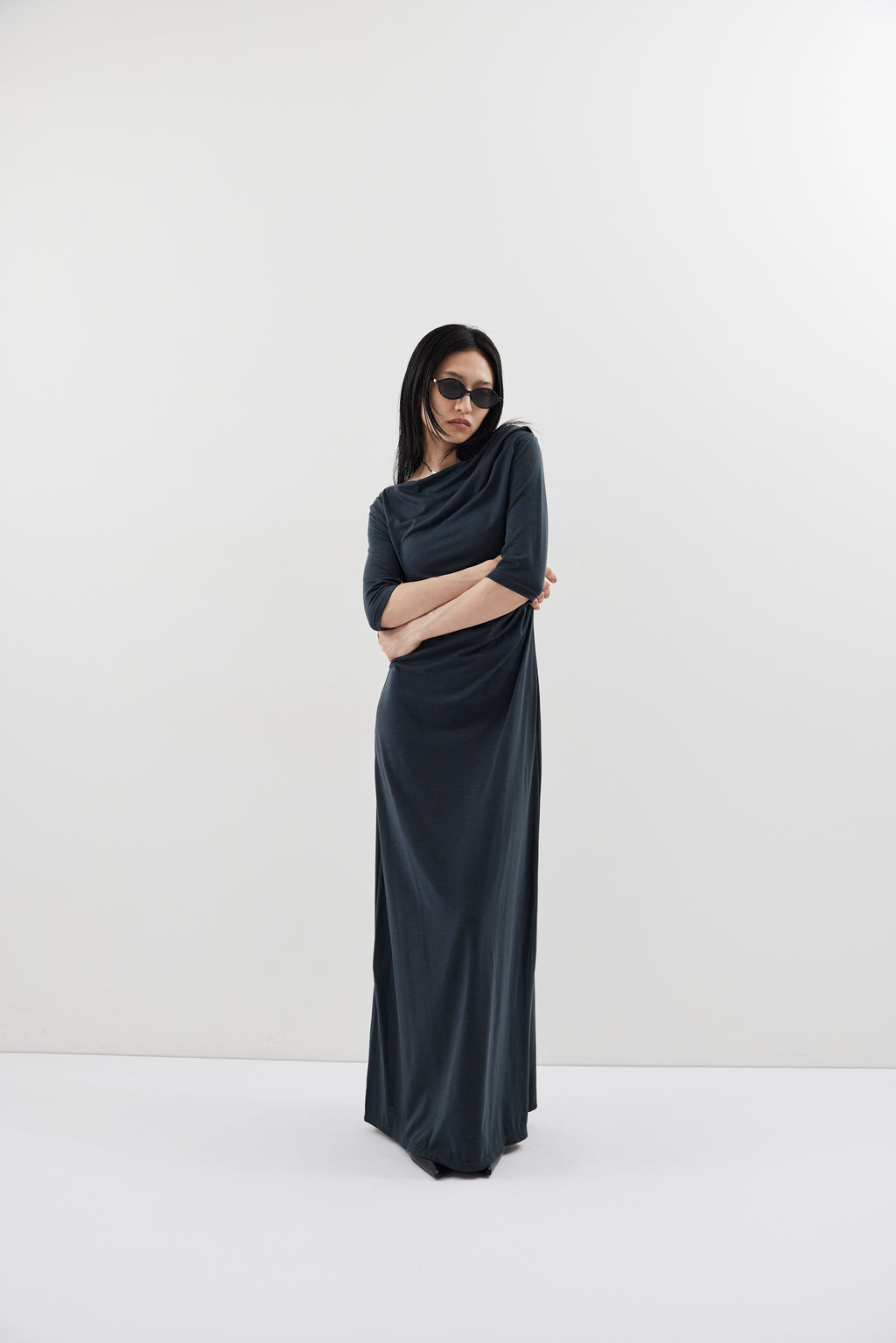 Draped design dress