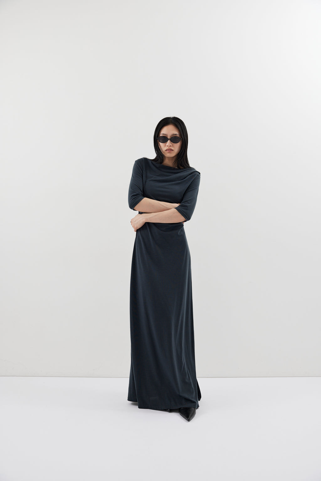 Draped design dress