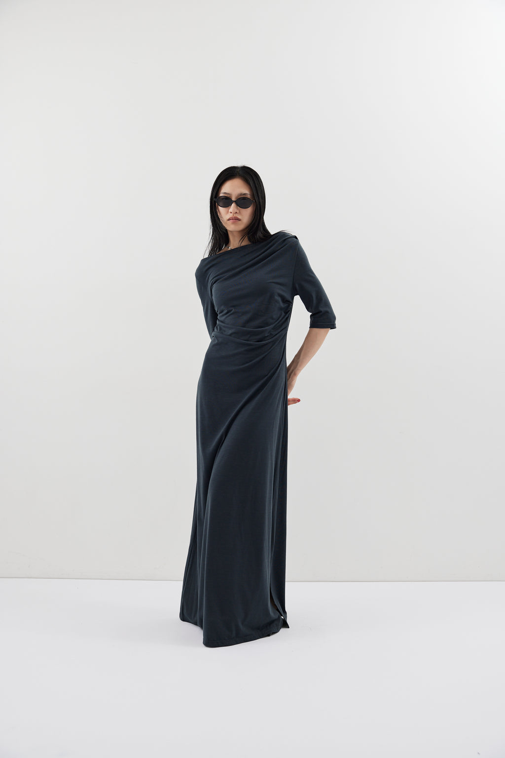 Draped design dress