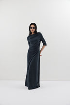 Draped design dress