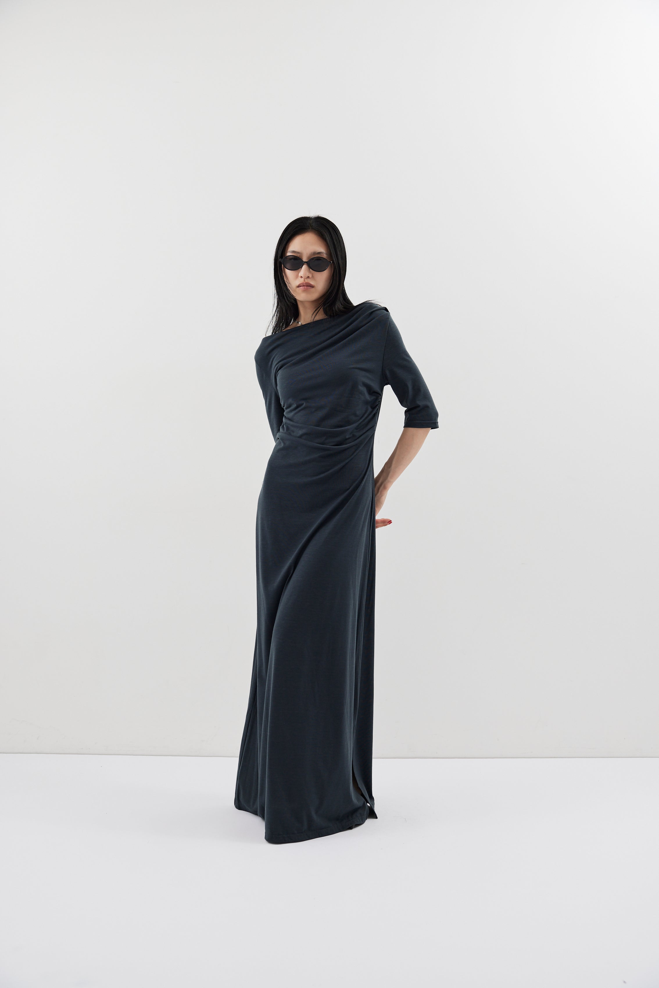 Draped design dress