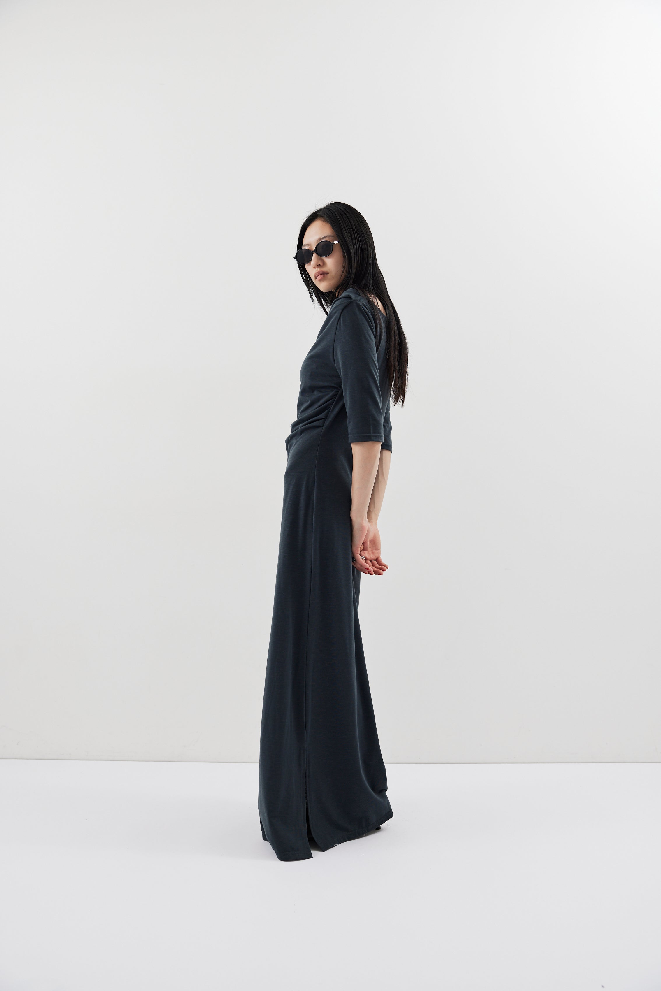 Draped design dress