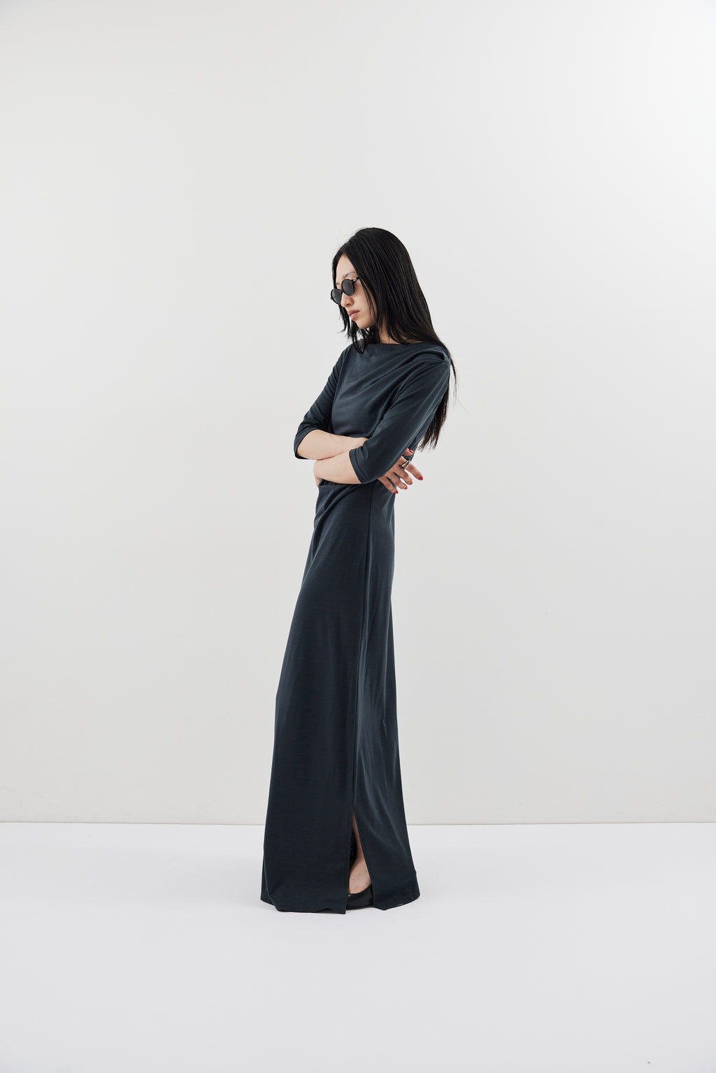 Draped design dress