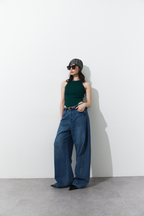 Rib-knit tank bodysuit