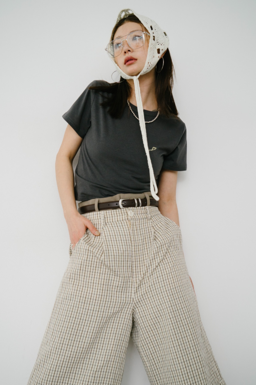 【Collaboration】Mini heart embroidery tee