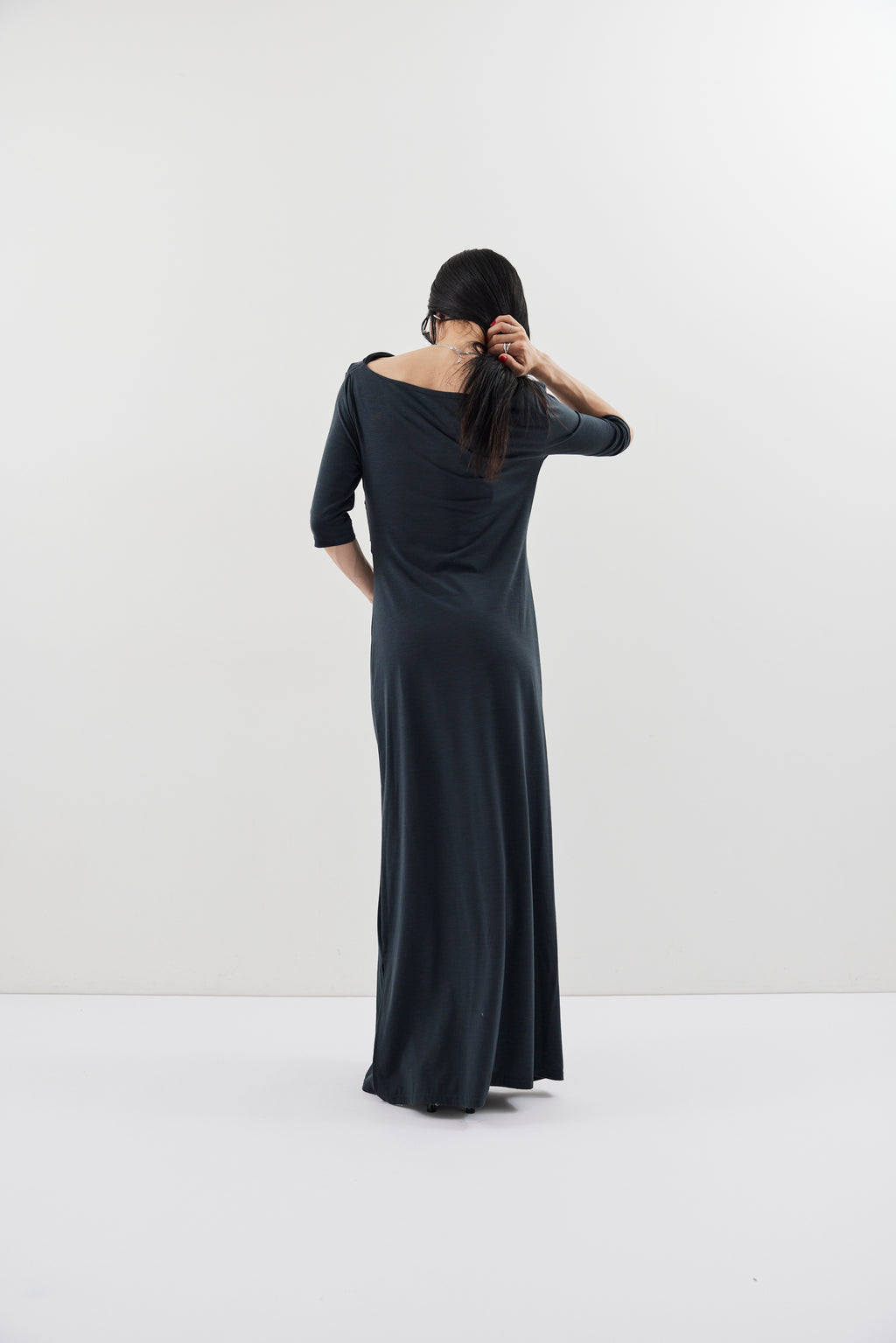 Draped design dress