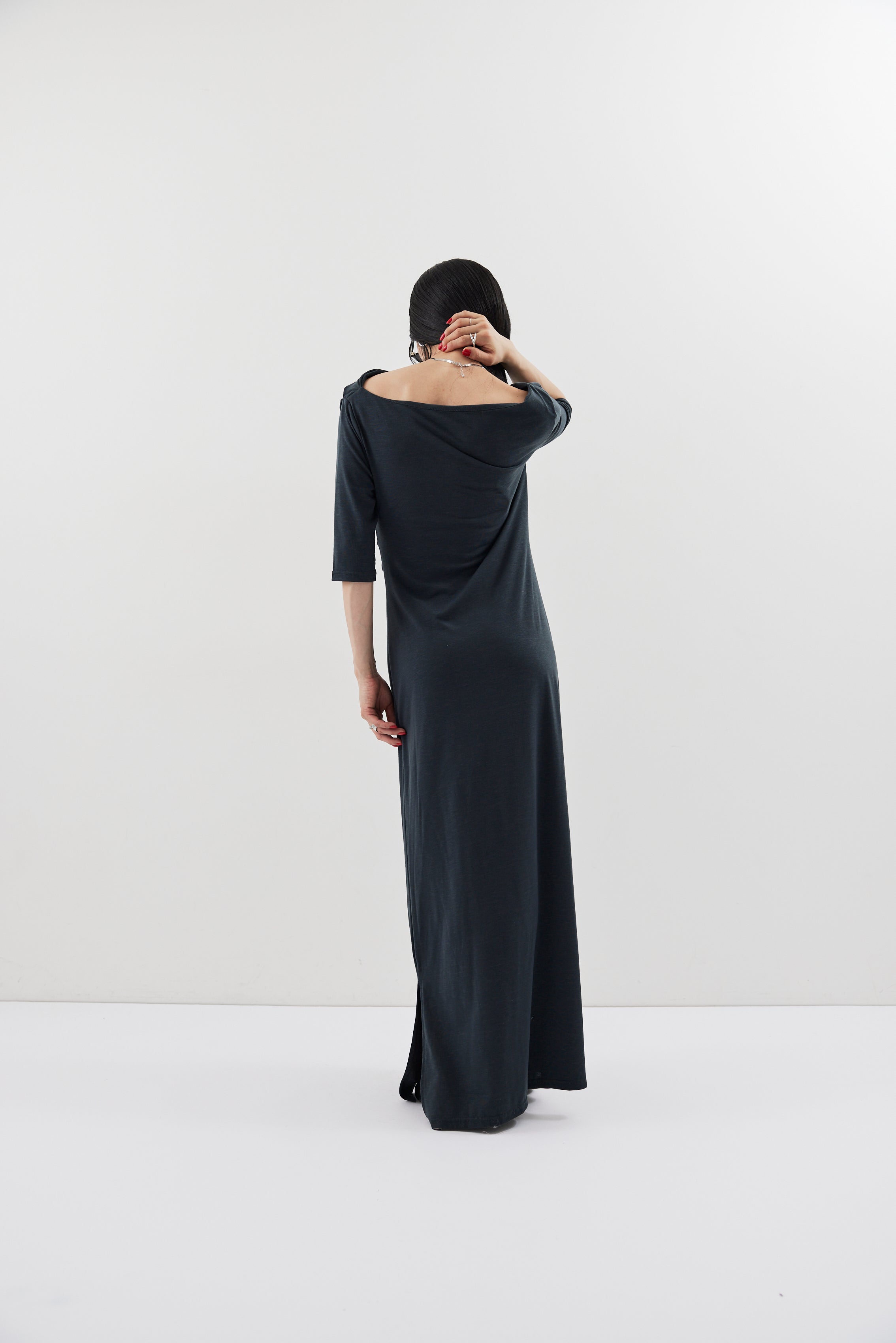 Draped design dress