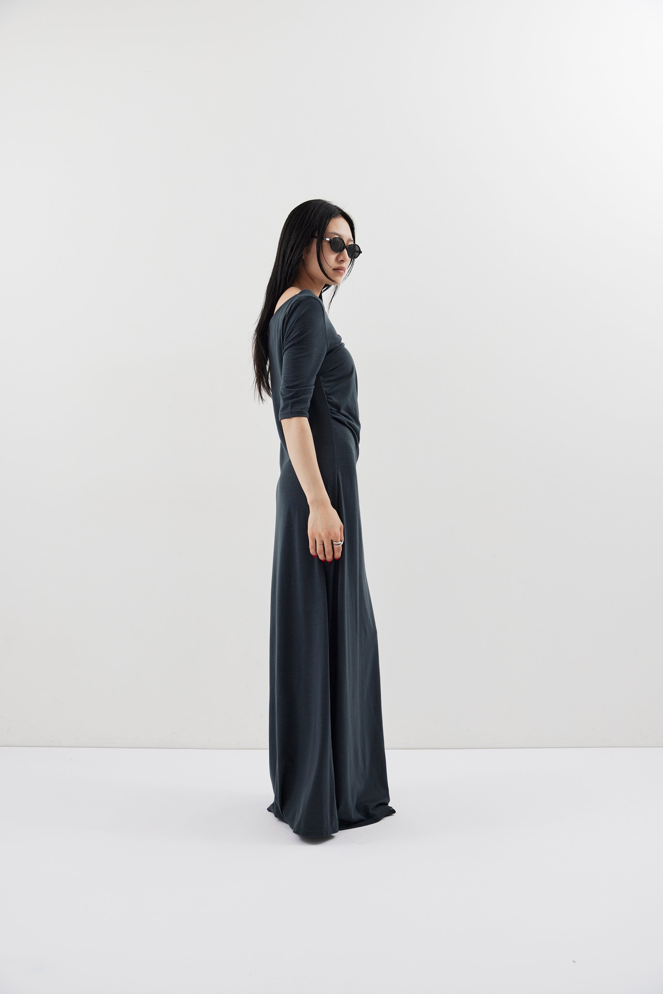 Draped design dress