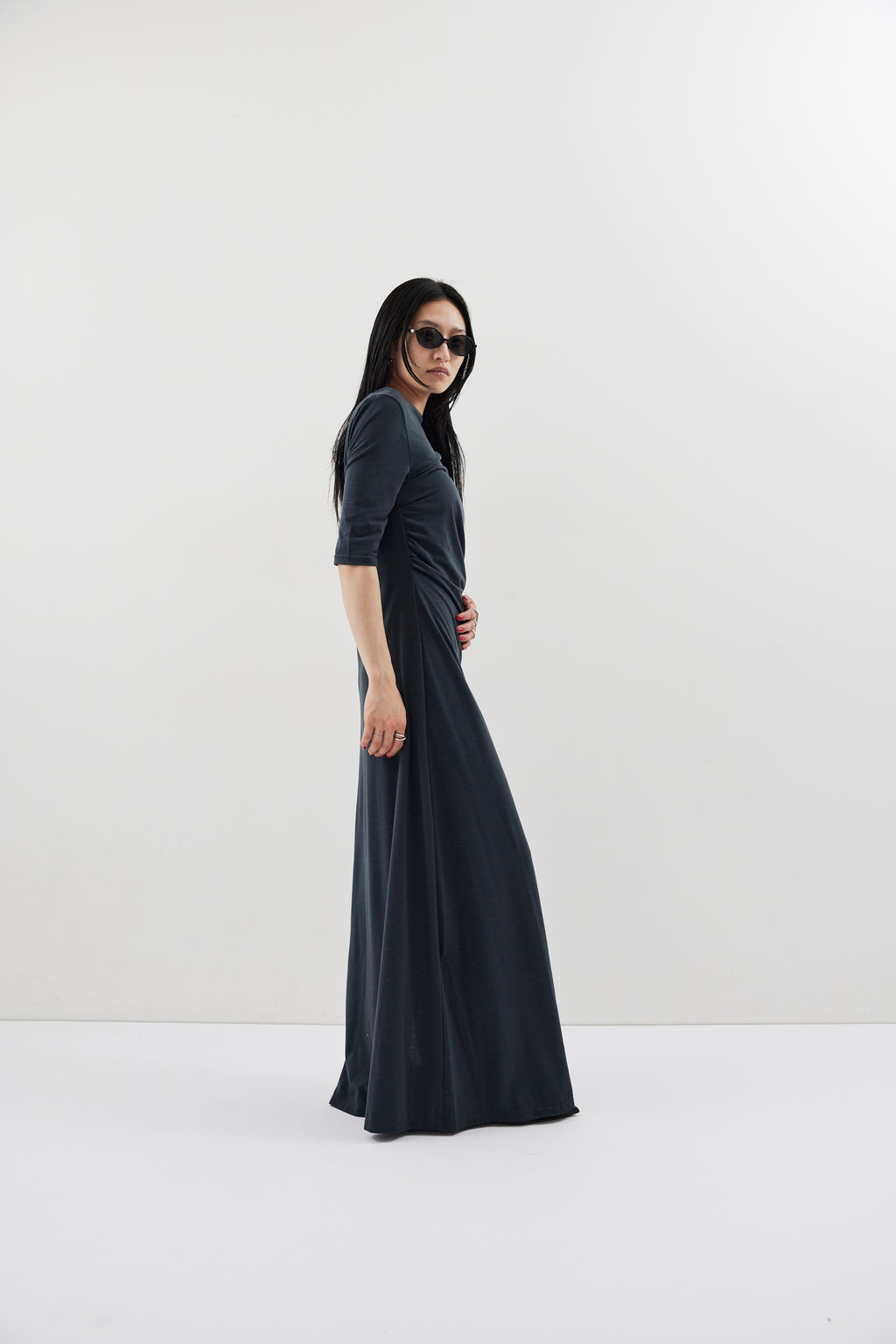 Draped design dress