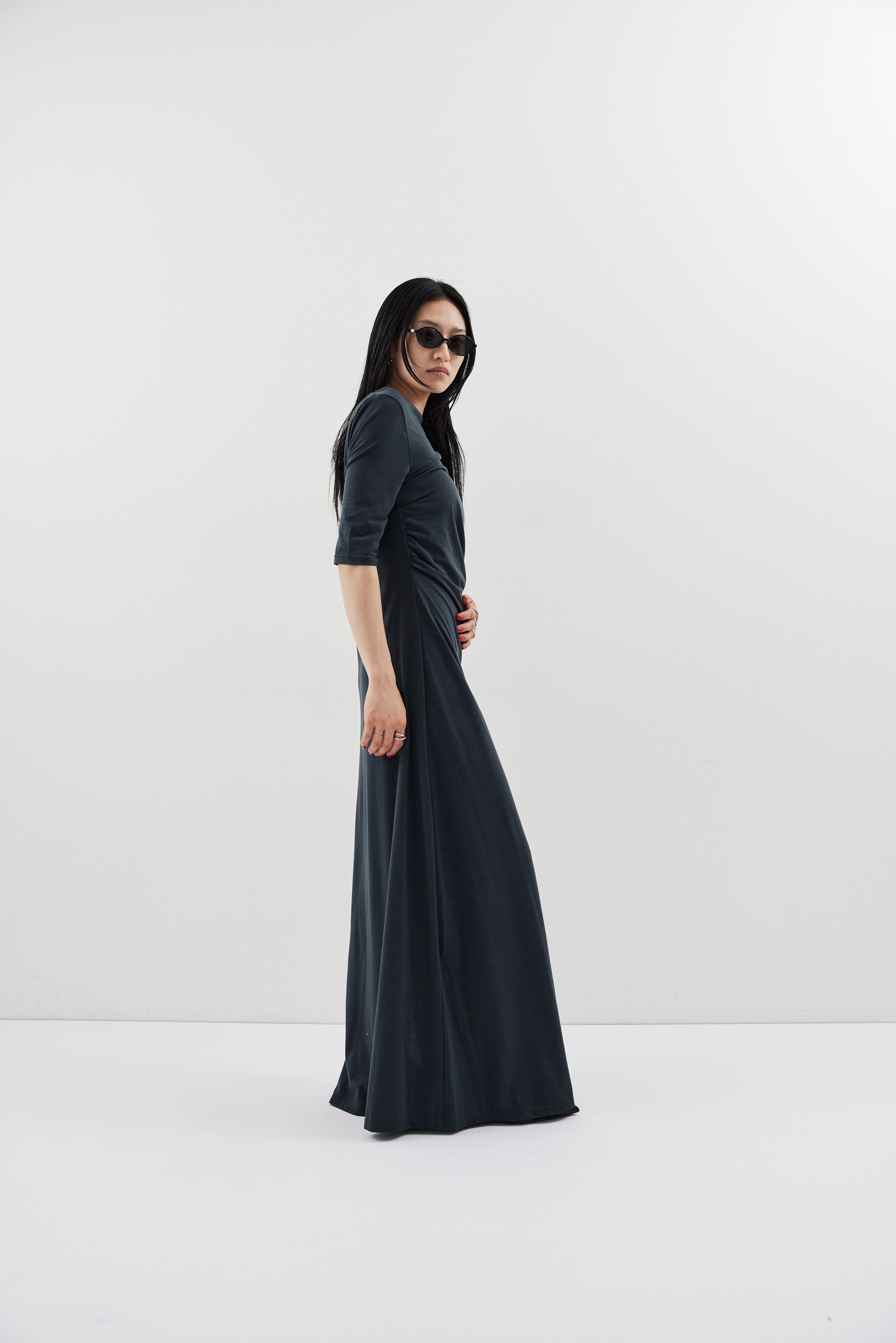 Draped design dress