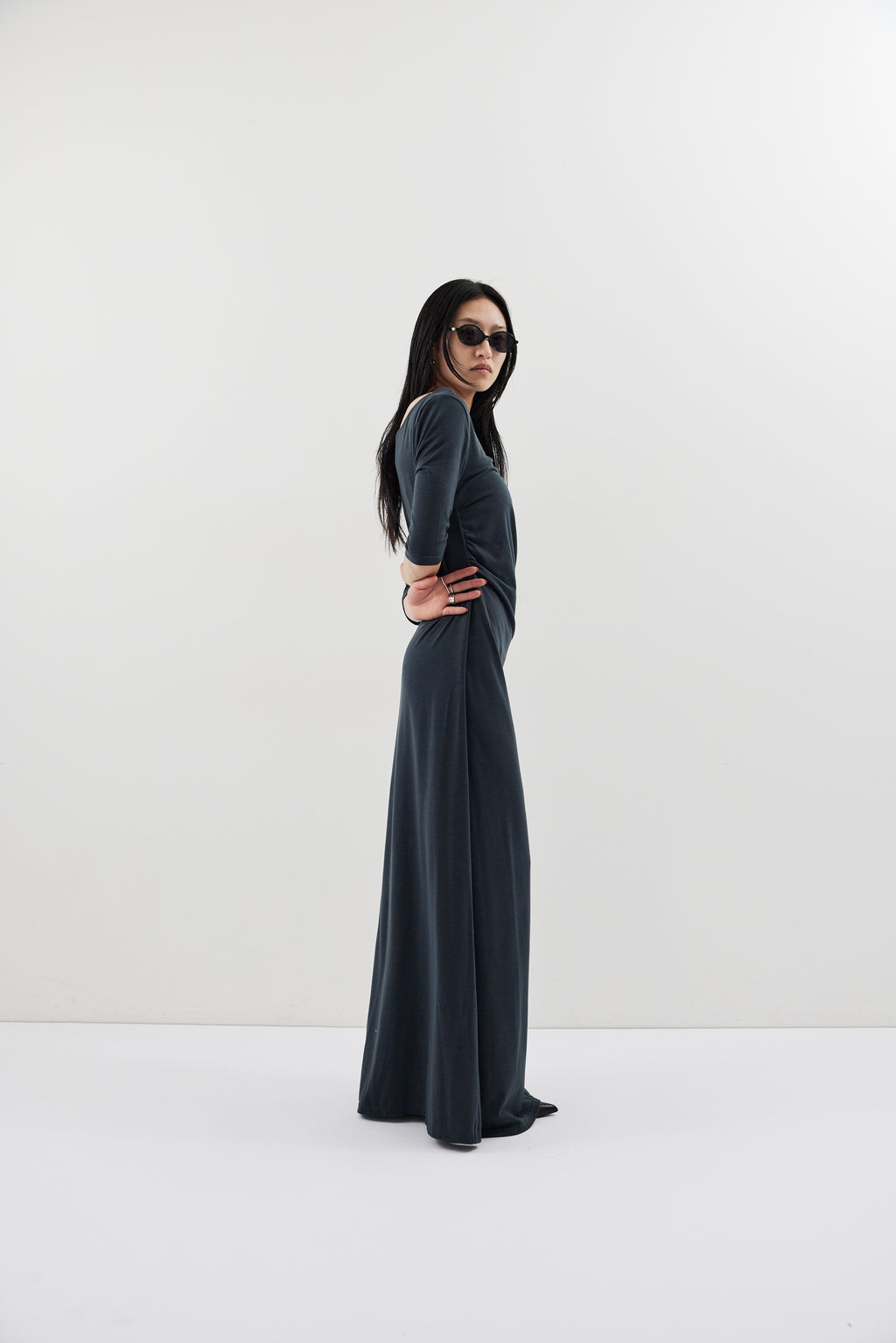 Draped design dress