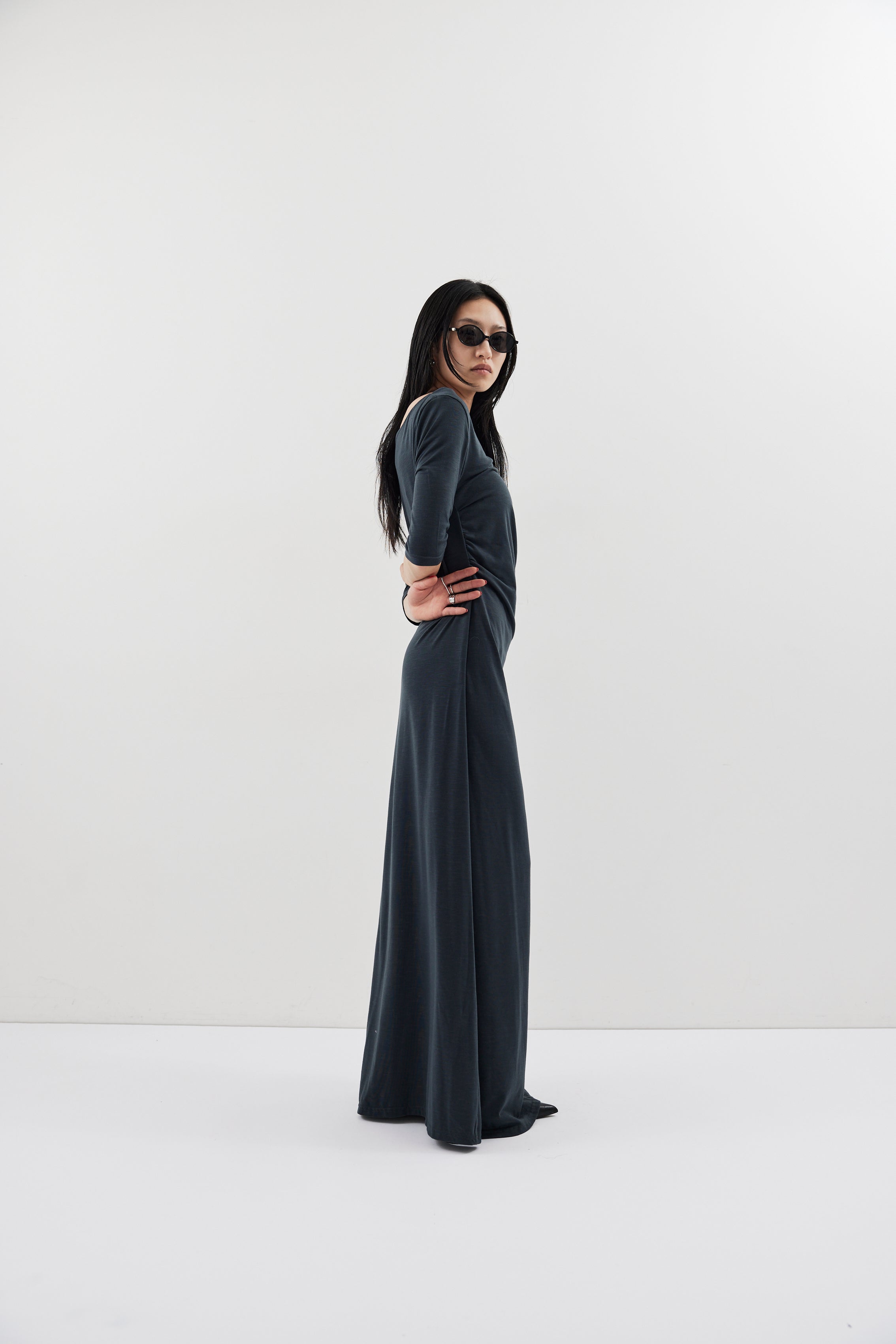 Draped design dress