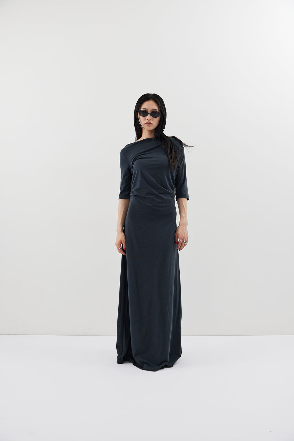 Draped design dress