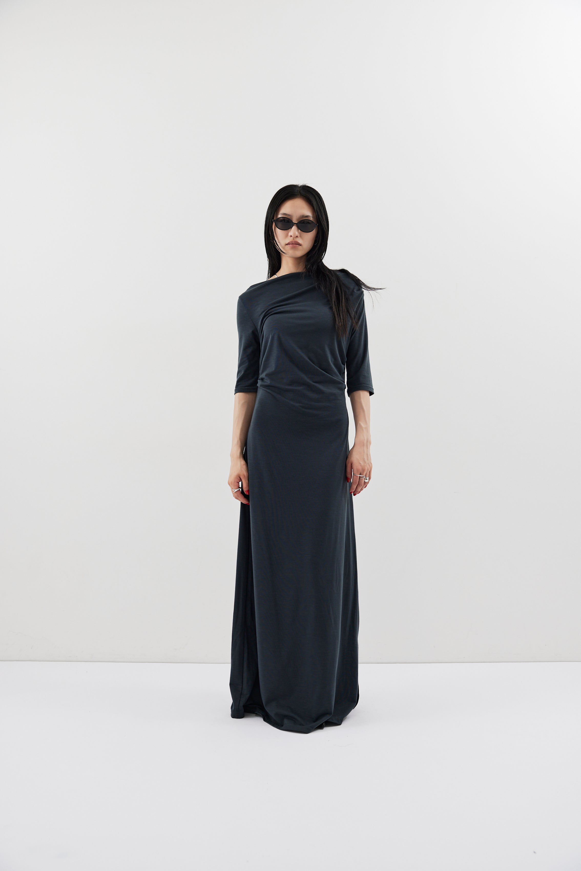 Draped design dress
