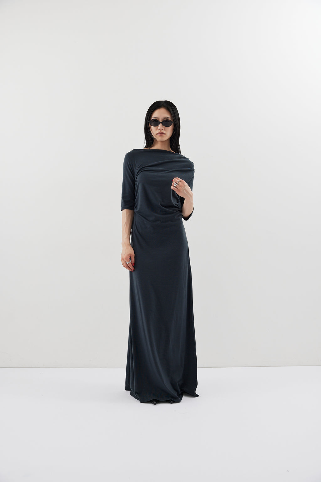 Draped design dress