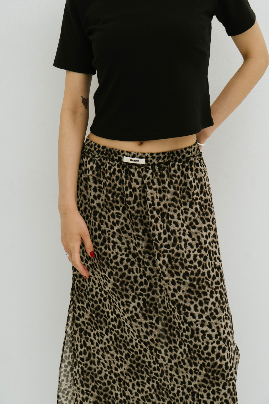 Sheer layered pants