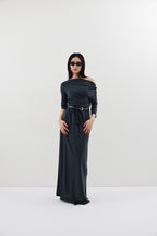 Draped design dress