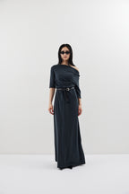 Draped design dress