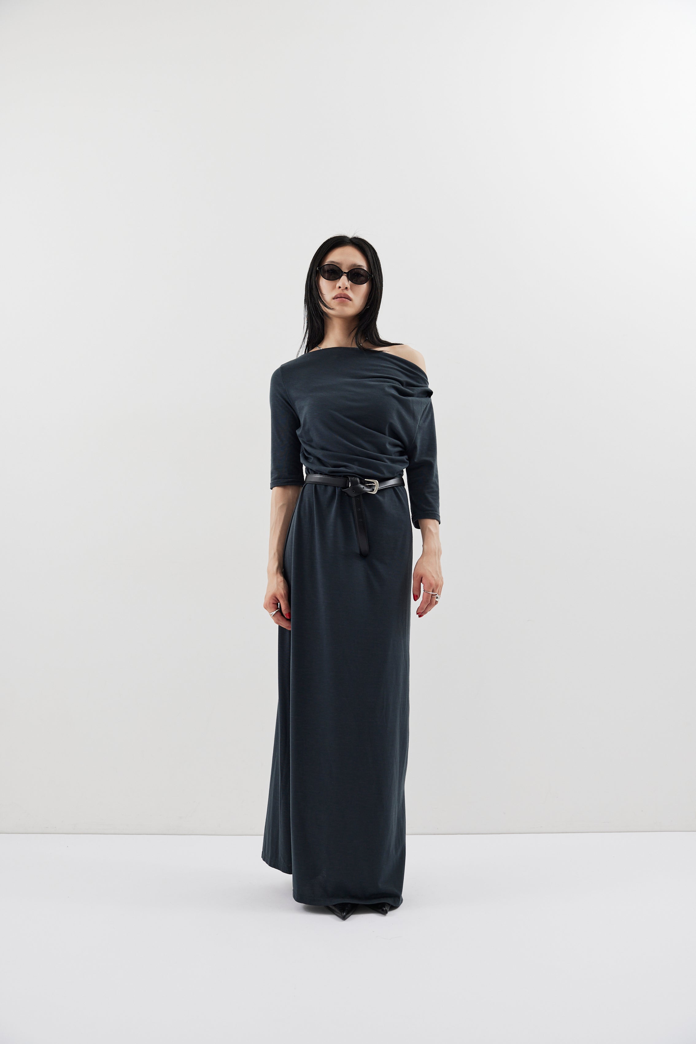 Draped design dress