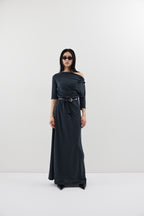 Draped design dress