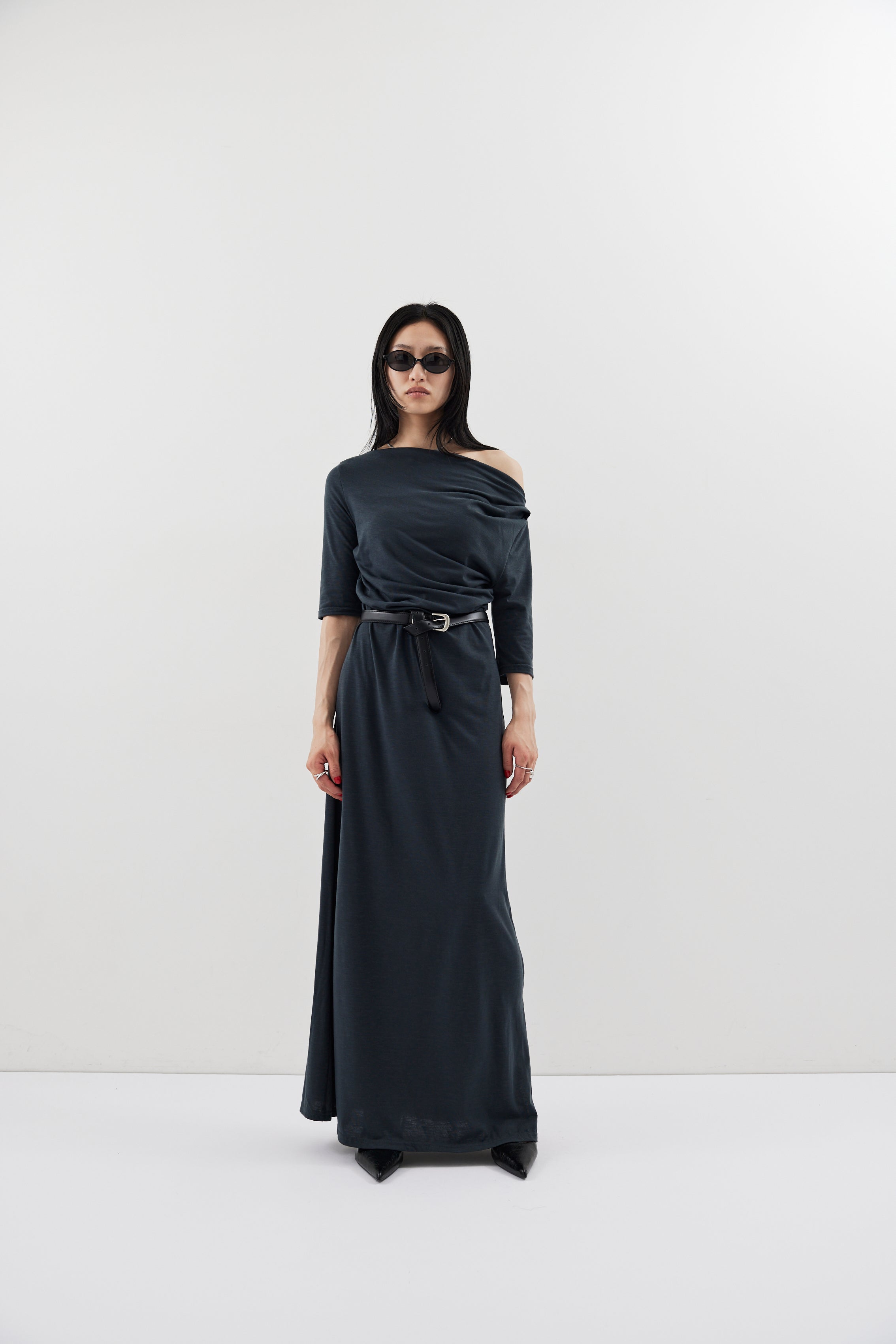 Draped design dress