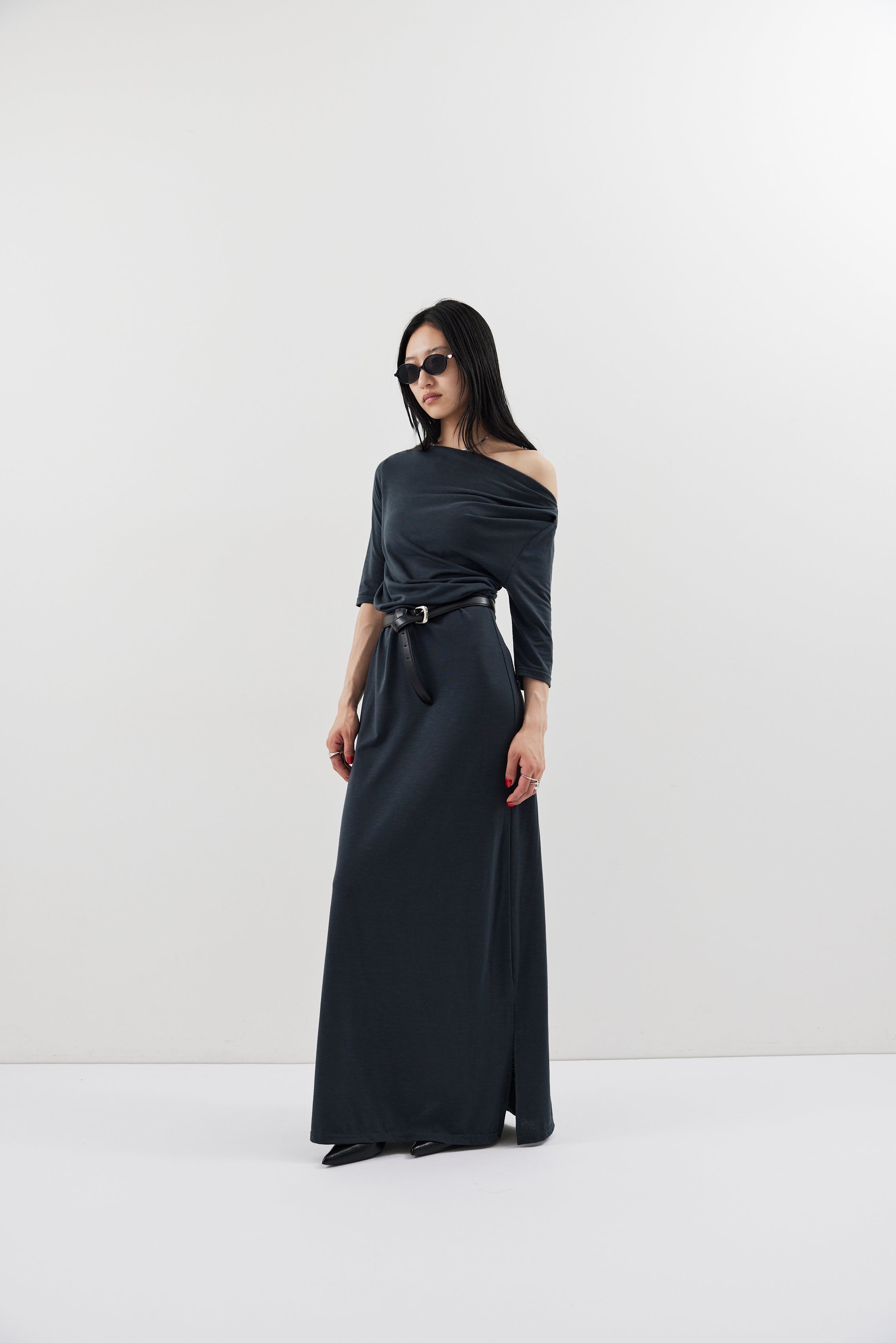 Draped design dress