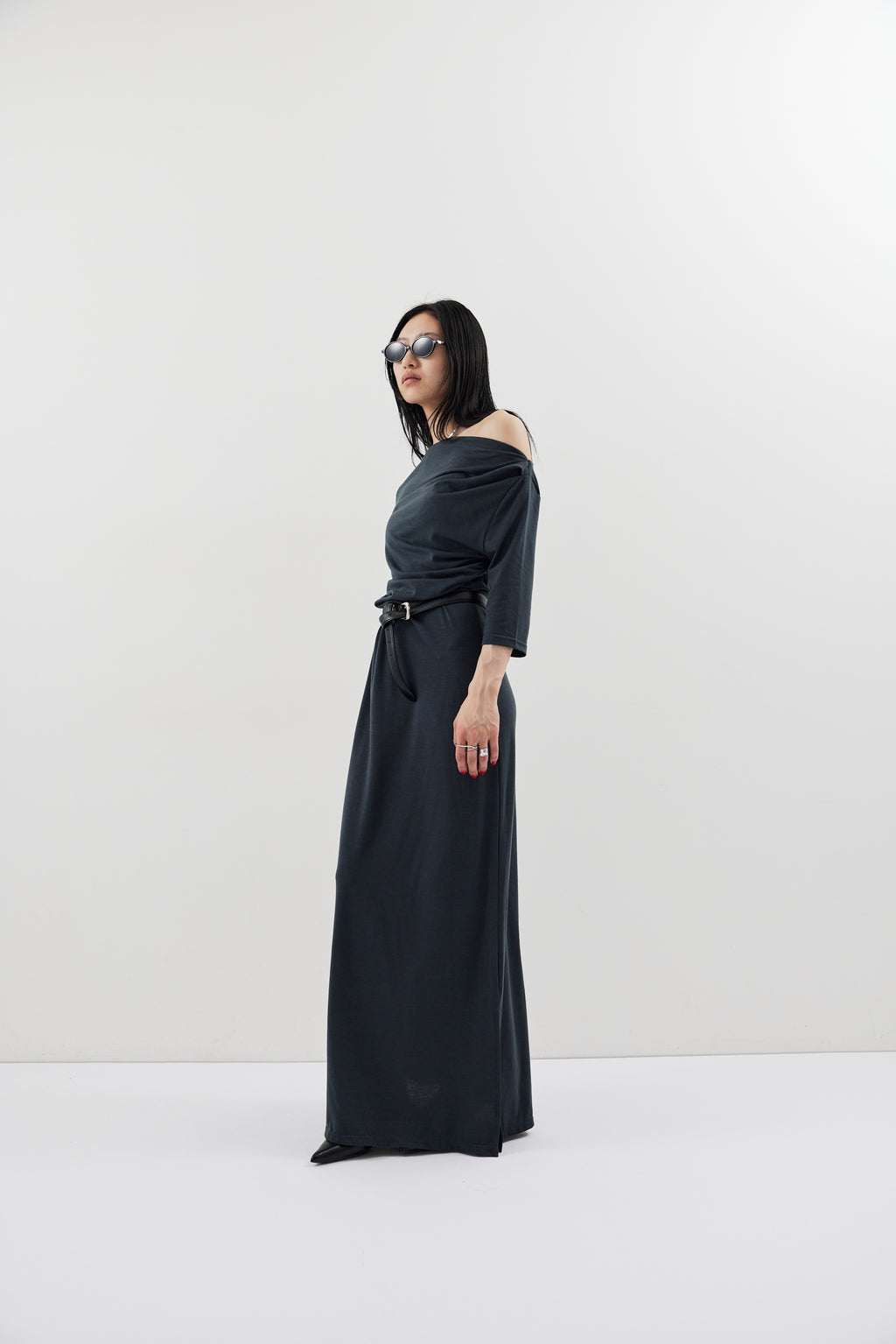 Draped design dress