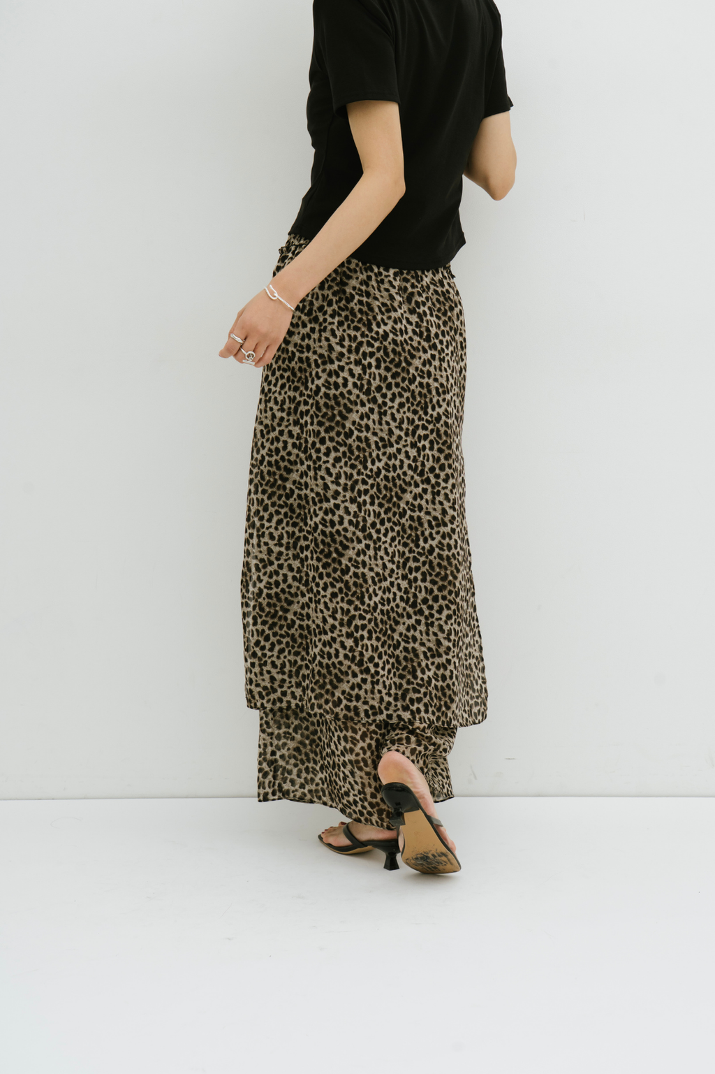 Sheer layered pants