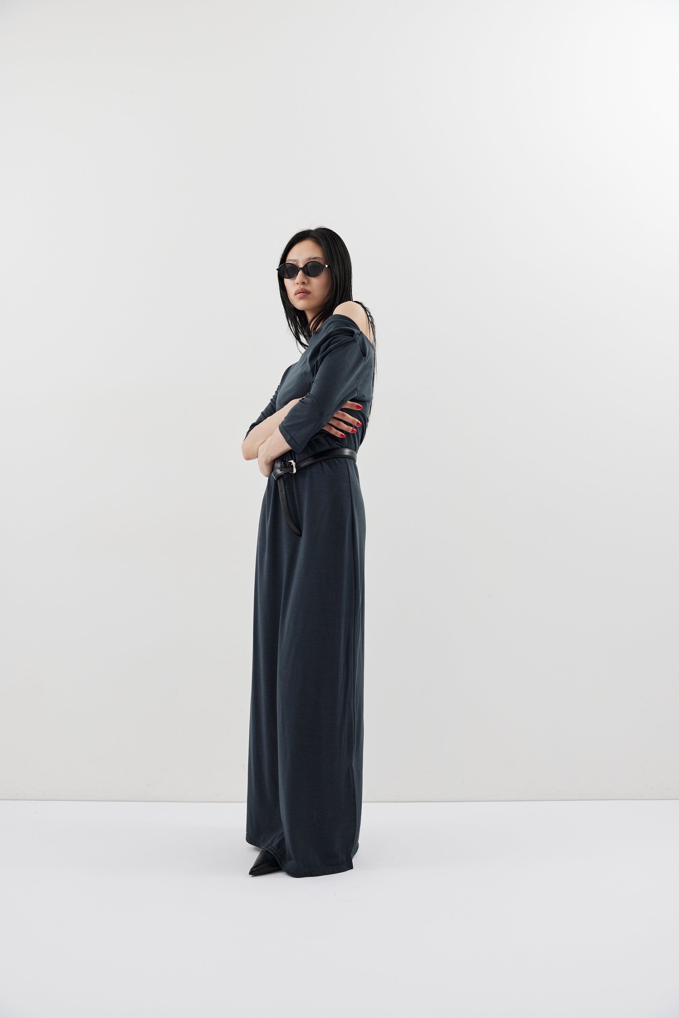 Draped design dress