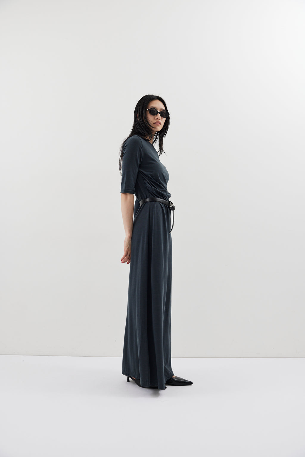 Draped design dress
