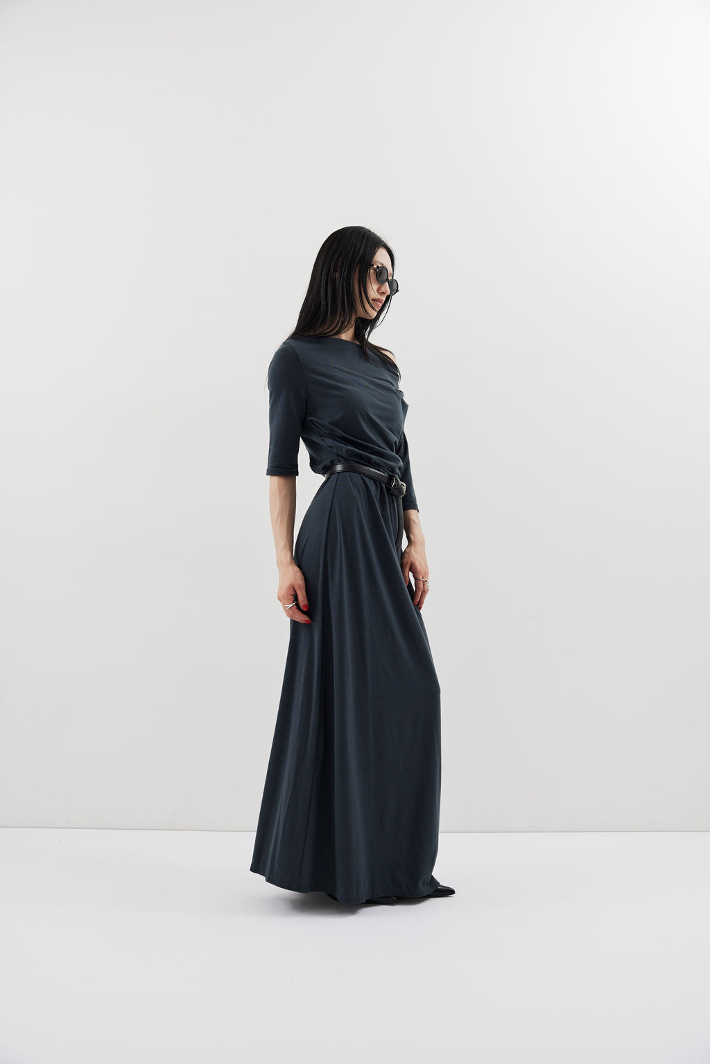 Draped design dress