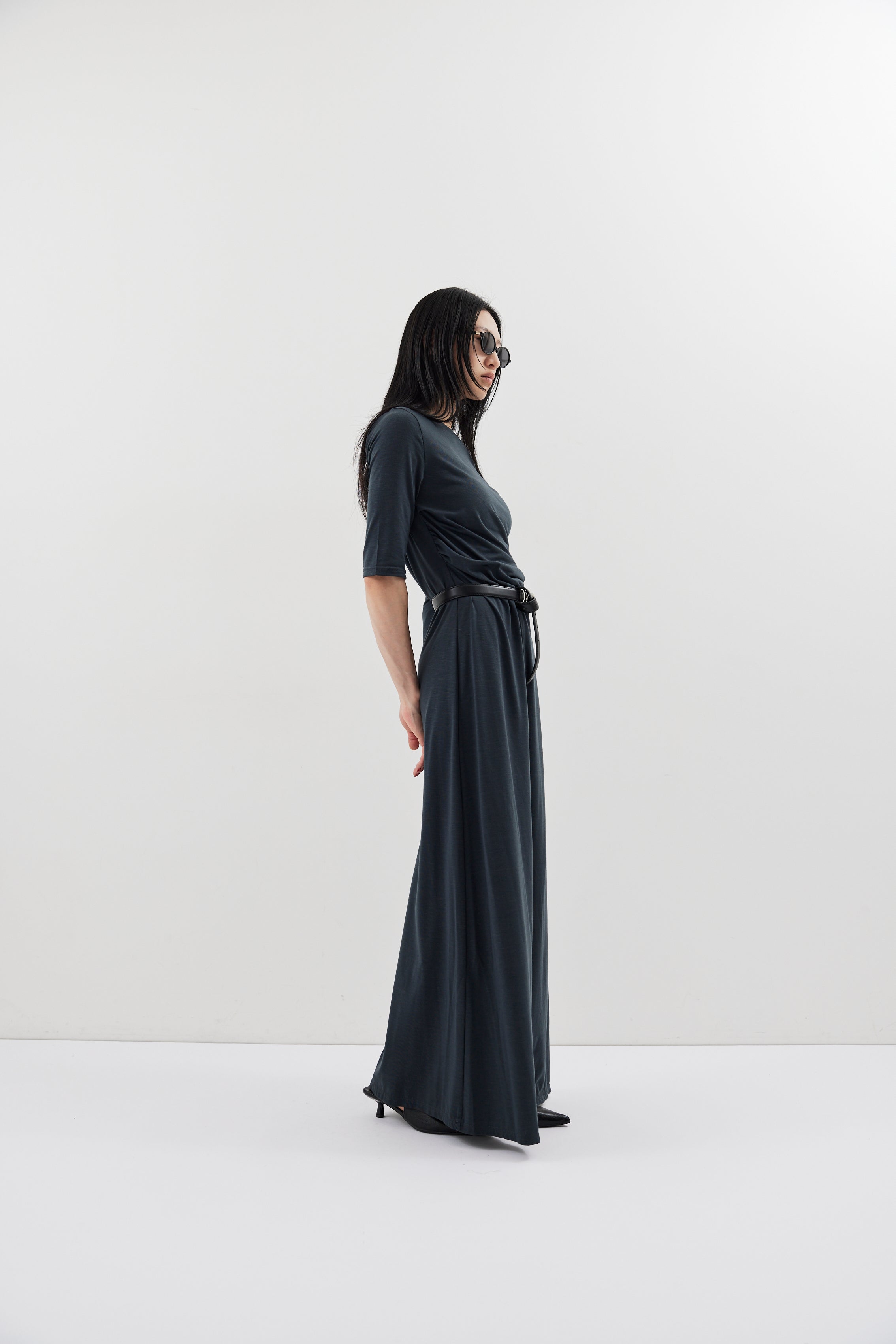 Draped design dress