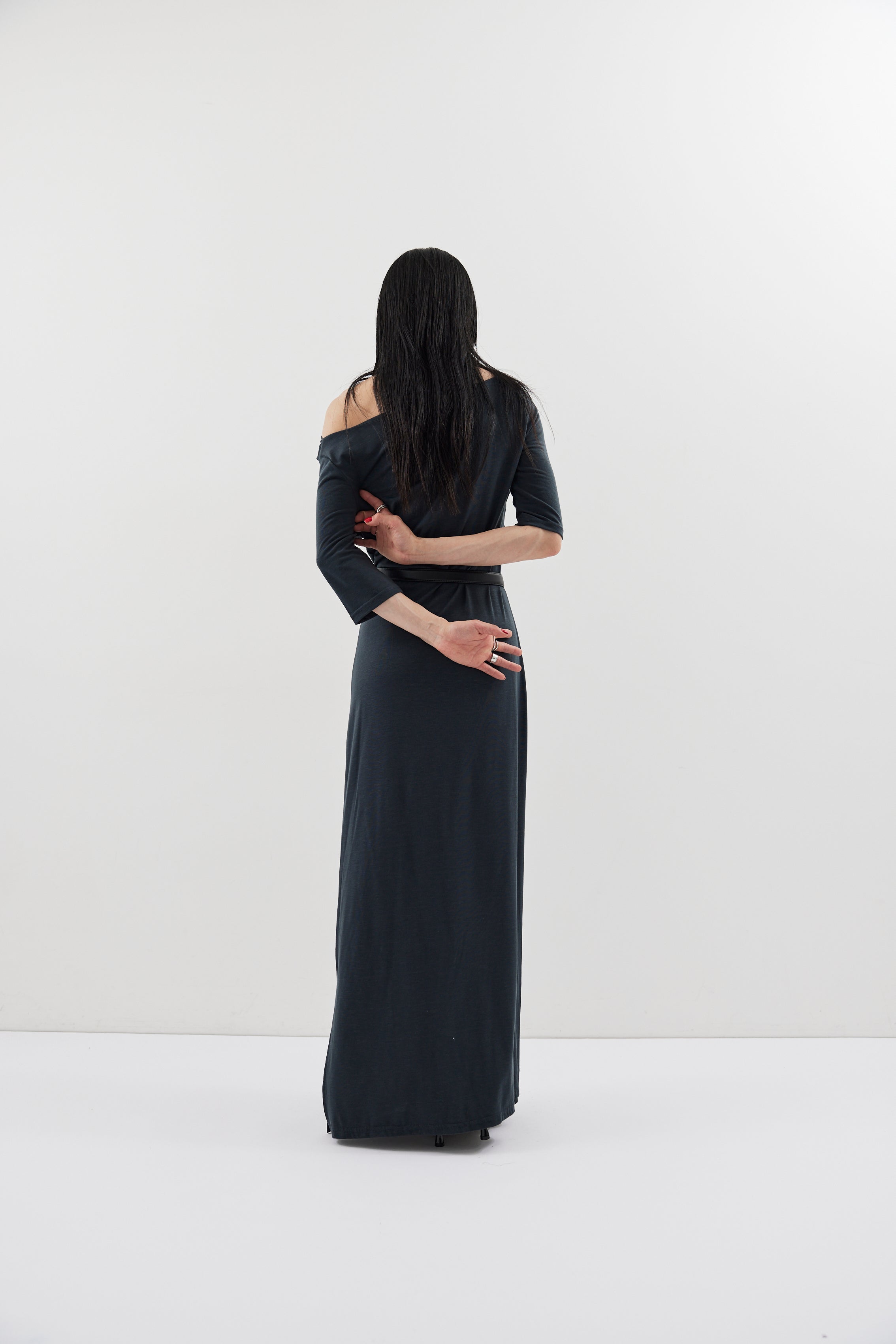 Draped design dress
