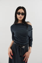 Draped design dress