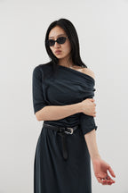 Draped design dress
