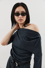 Draped design dress