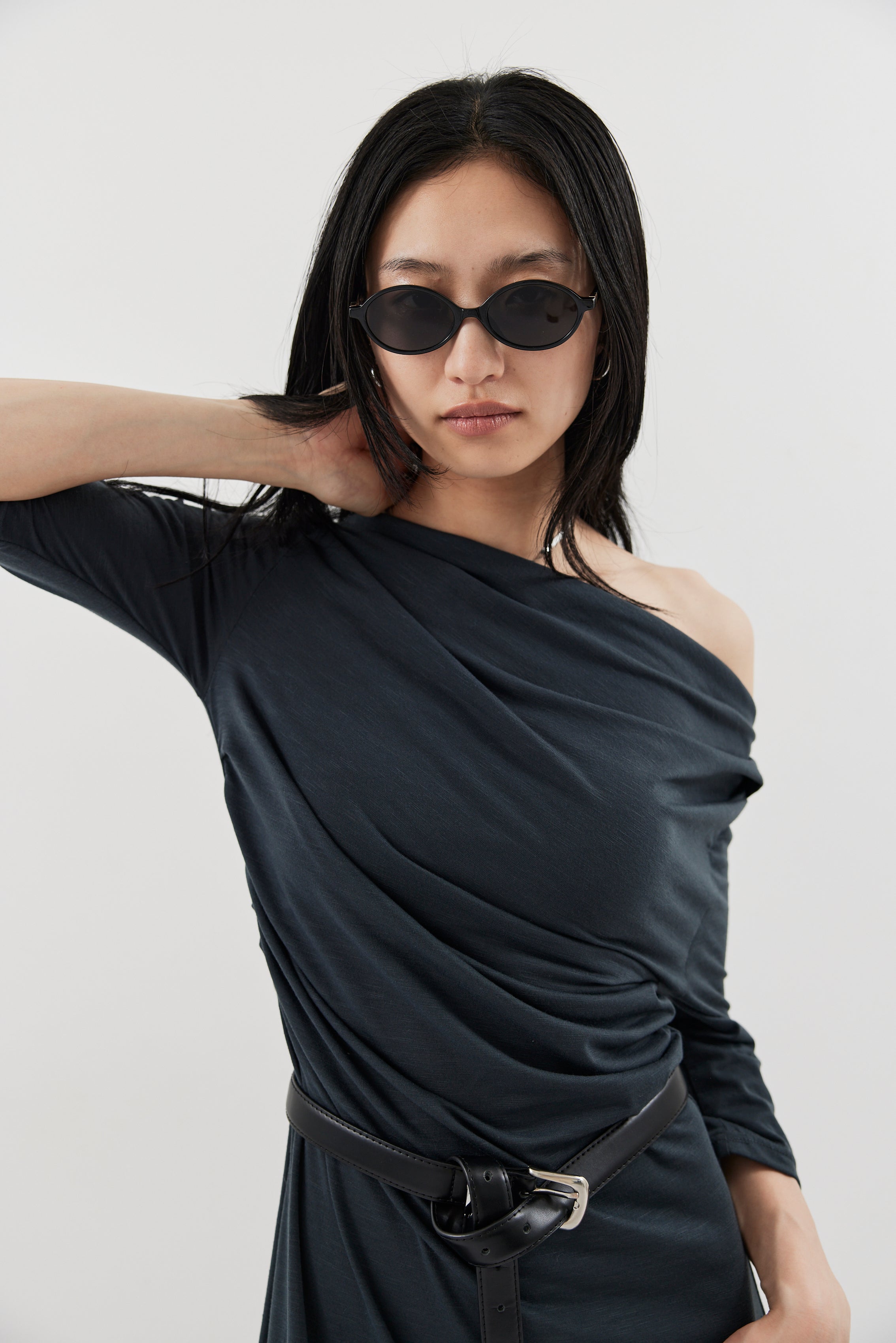 Draped design dress