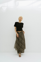Sheer layered pants
