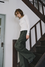 Eyelet long sleeve TEE