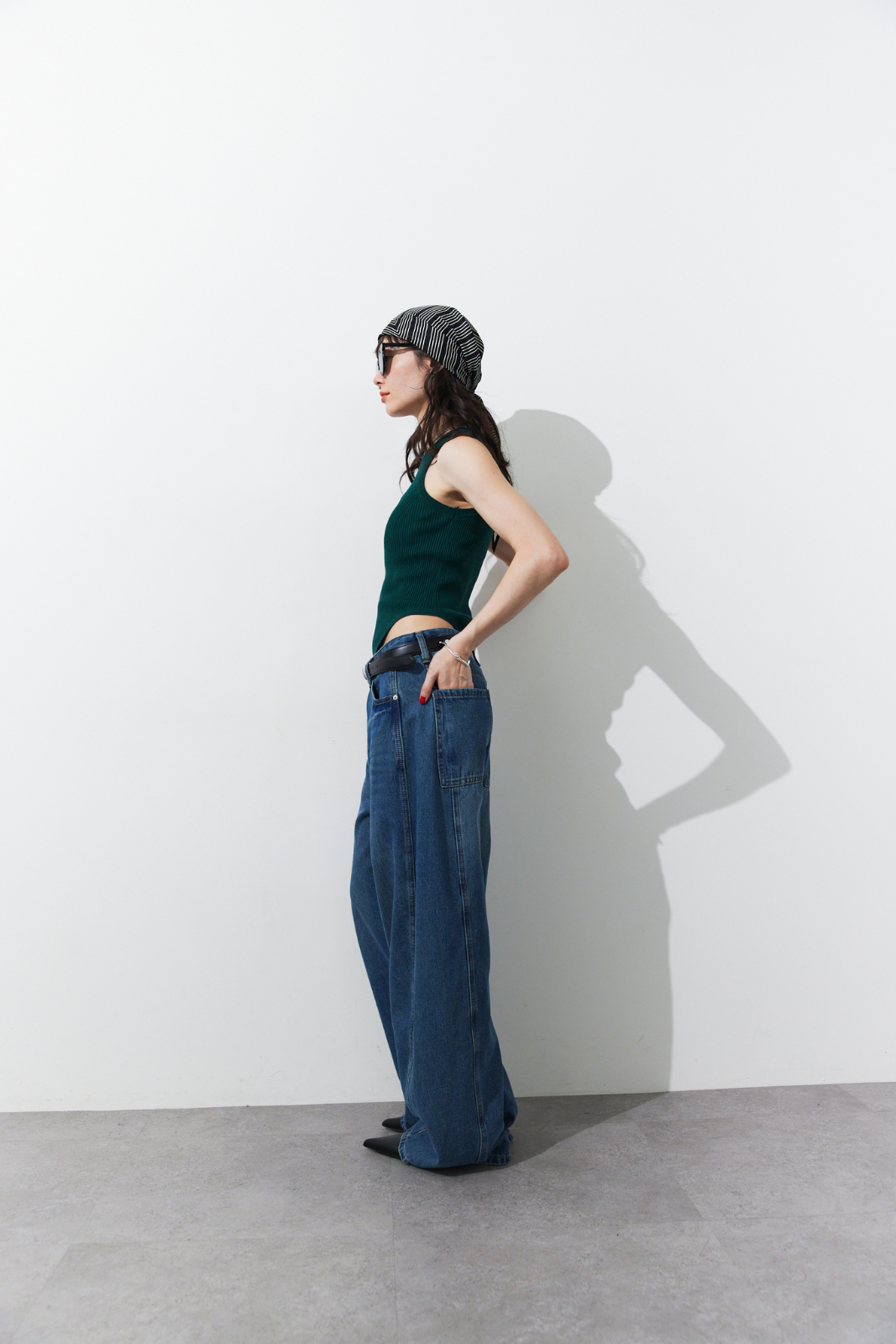 Rib-knit tank bodysuit