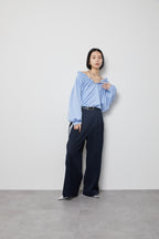 Ruched off-shoulder blouse
