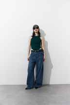 Rib-knit tank bodysuit