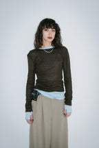 Stud chain pouch