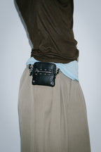 Stud chain pouch