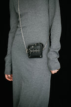 Stud chain pouch