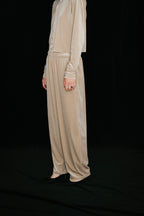 Shiny dot velour pants