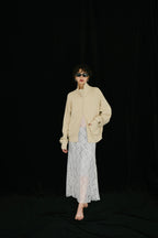 Halter neck lace dress