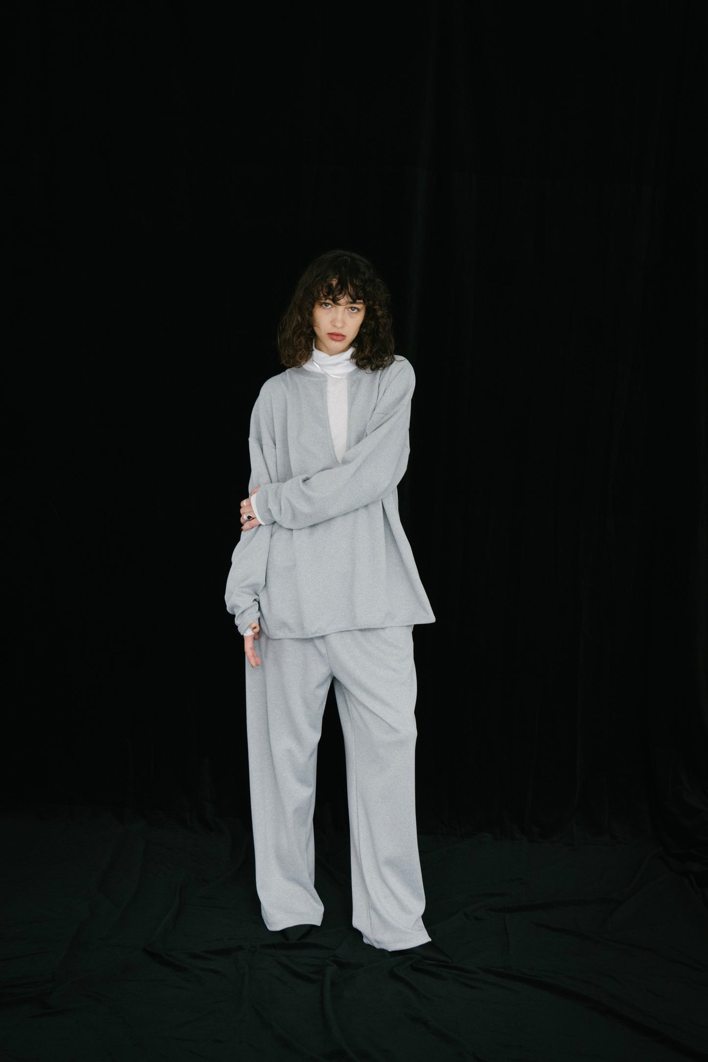 Deep slit neck tops