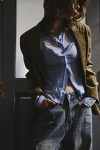 Cami set compact cardigan